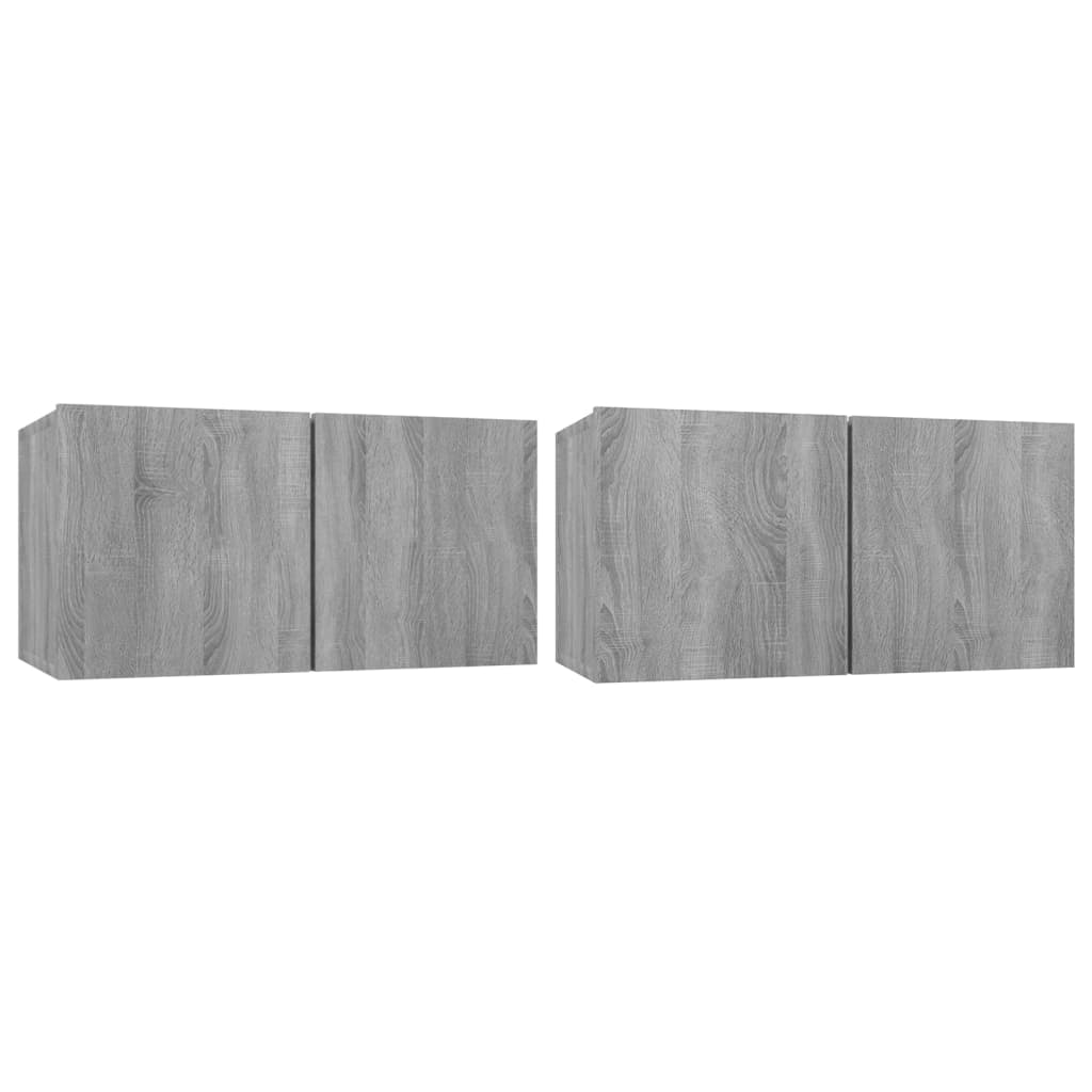 Ensemble de meubles TV 4 pcs Sonoma gris Bois d'ingénierie - XIOS