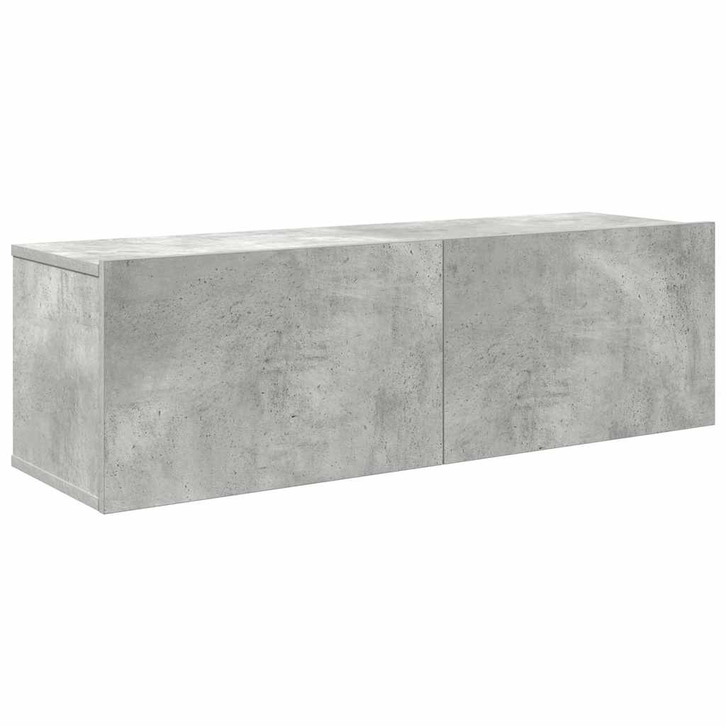 Ensemble de meubles TV 7 pcs Gris béton Bois d'ingénierie - XIOS