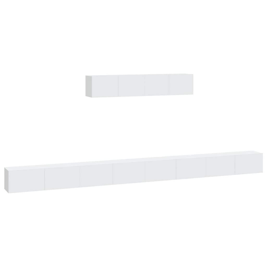 Ensemble de meubles TV 6 pcs Blanc Bois d'ingénierie - XIOS