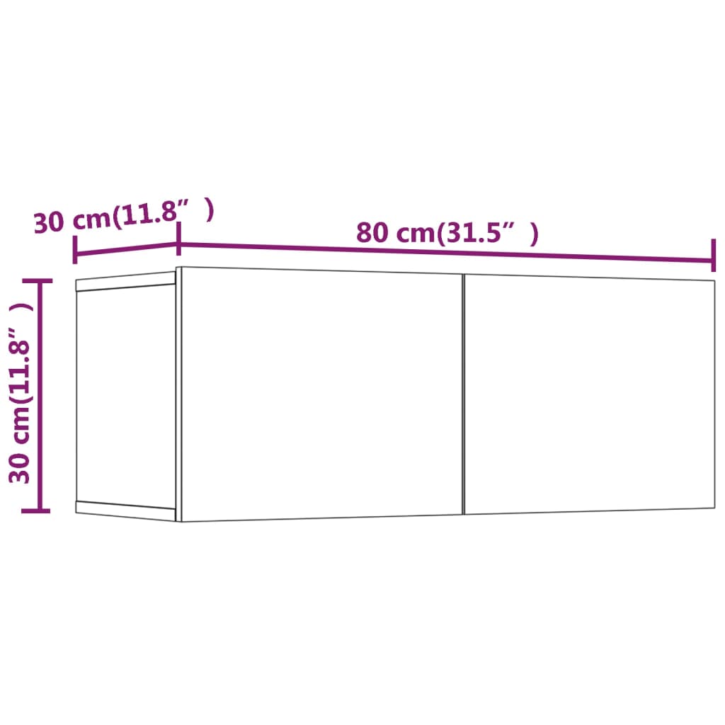 Ensemble de meubles TV 6 pcs Chêne fumé Bois d'ingénierie - XIOS