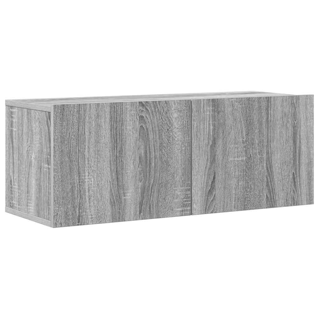 Ensemble de meubles TV 4 pcs Sonoma gris Bois d'ingénierie - XIOS