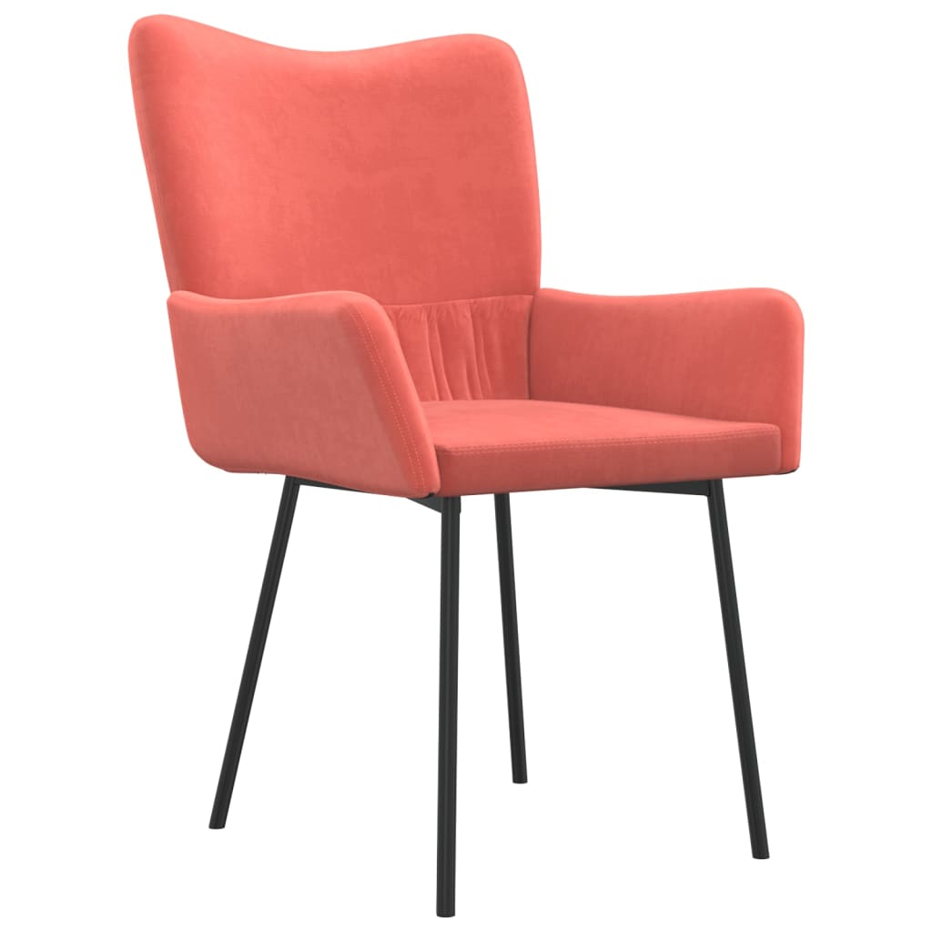 Chaises à manger lot de 2 Rose Velours - XIOS