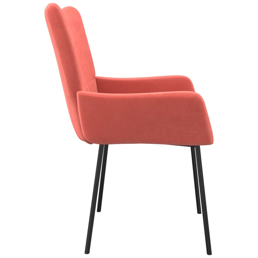 Chaises à manger lot de 2 Rose Velours - XIOS