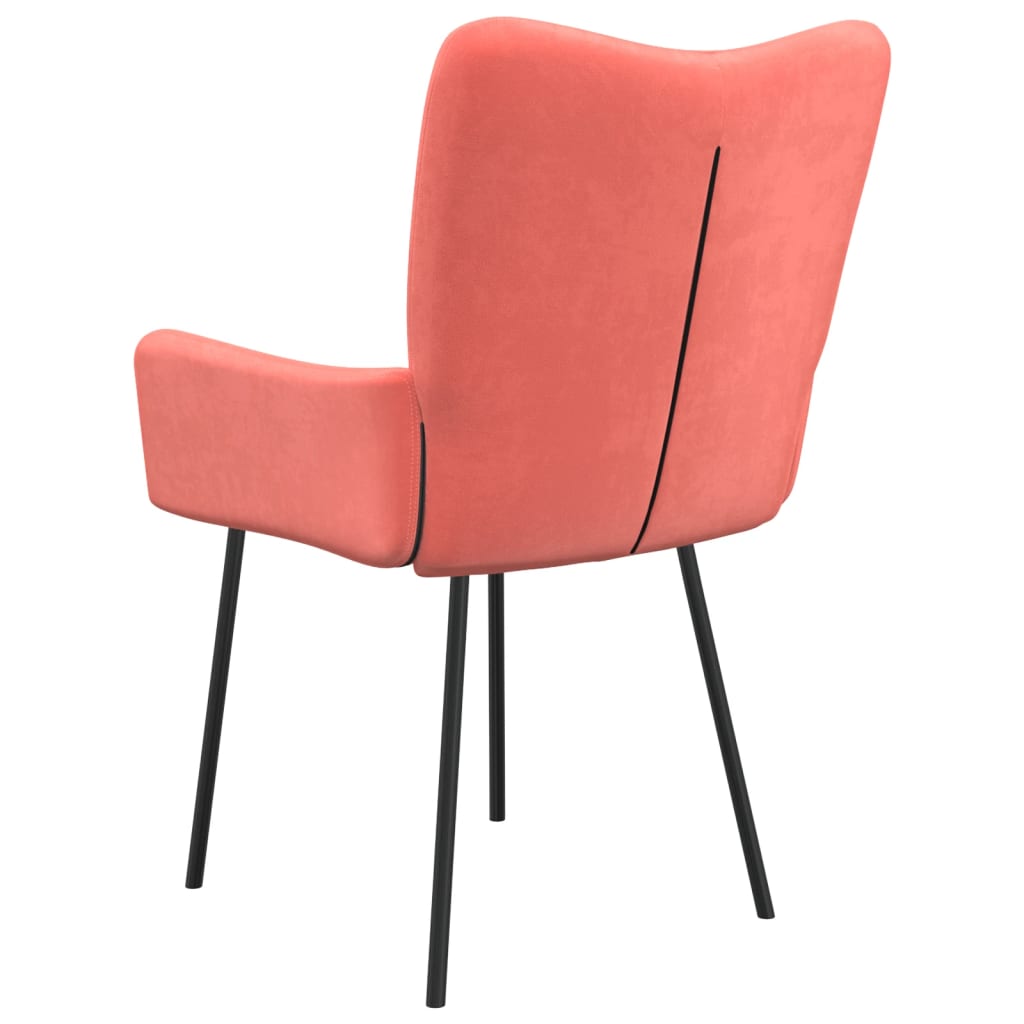 Chaises à manger lot de 2 Rose Velours - XIOS