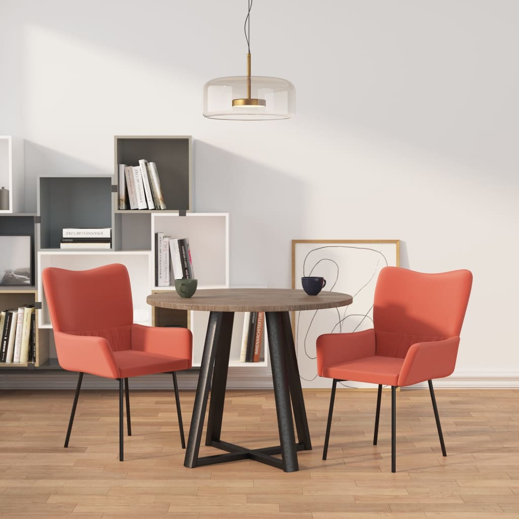 Chaises à manger lot de 2 Rose Velours - XIOS
