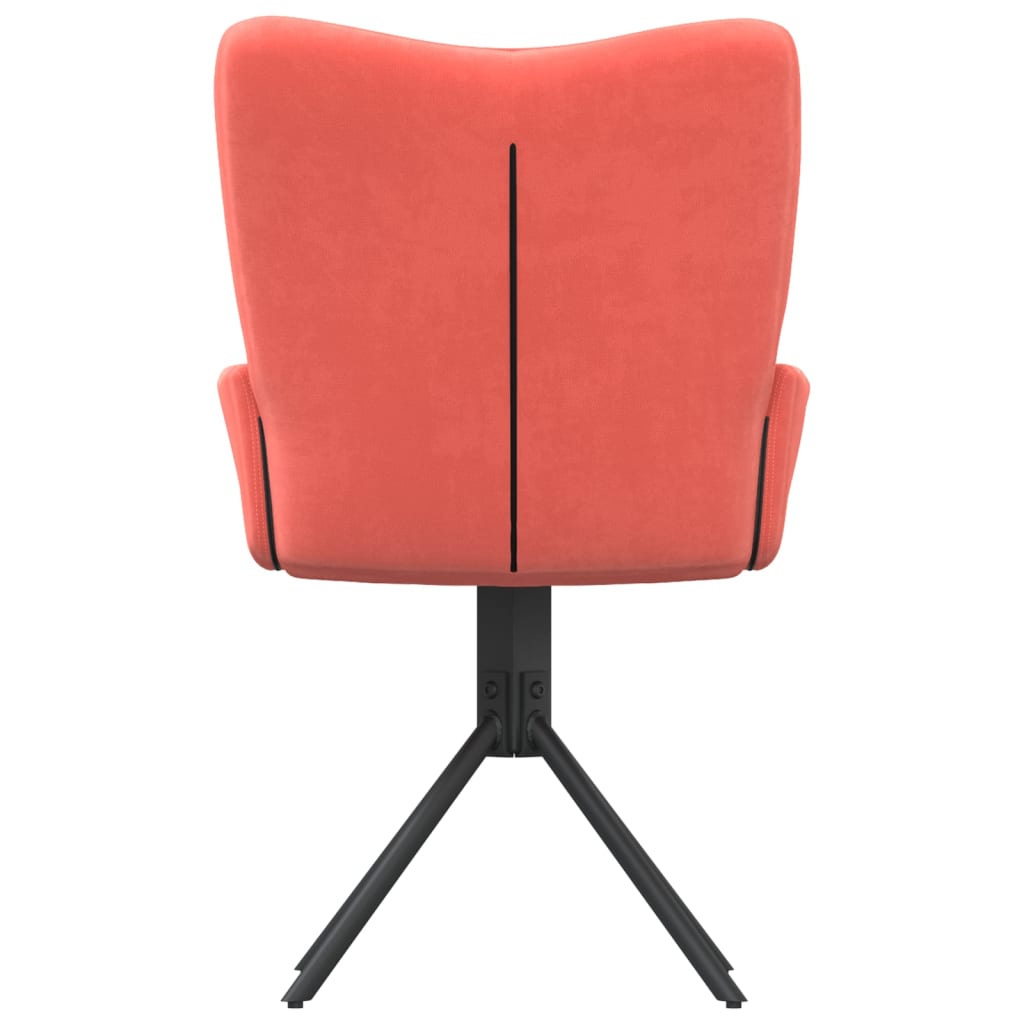 Chaises pivotantes à manger lot de 2 Rose Velours - XIOS