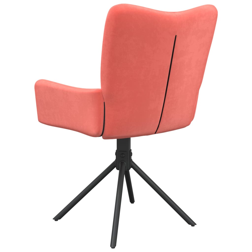 Chaises pivotantes à manger lot de 2 Rose Velours - XIOS
