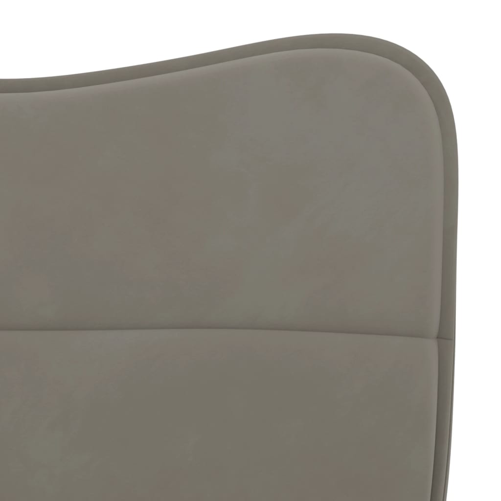 Chaises à manger lot de 2 Gris clair Velours - XIOS