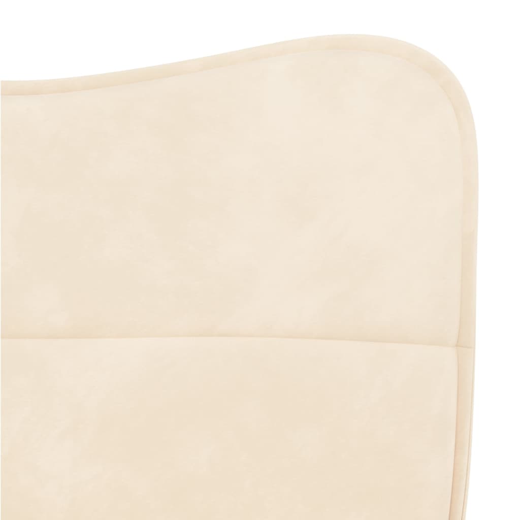 Chaises à manger lot de 2 Crème Velours - XIOS
