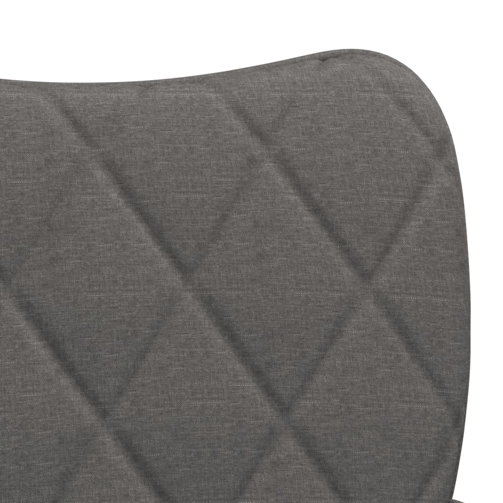Chaises à manger lot de 2 gris foncé tissu - XIOS