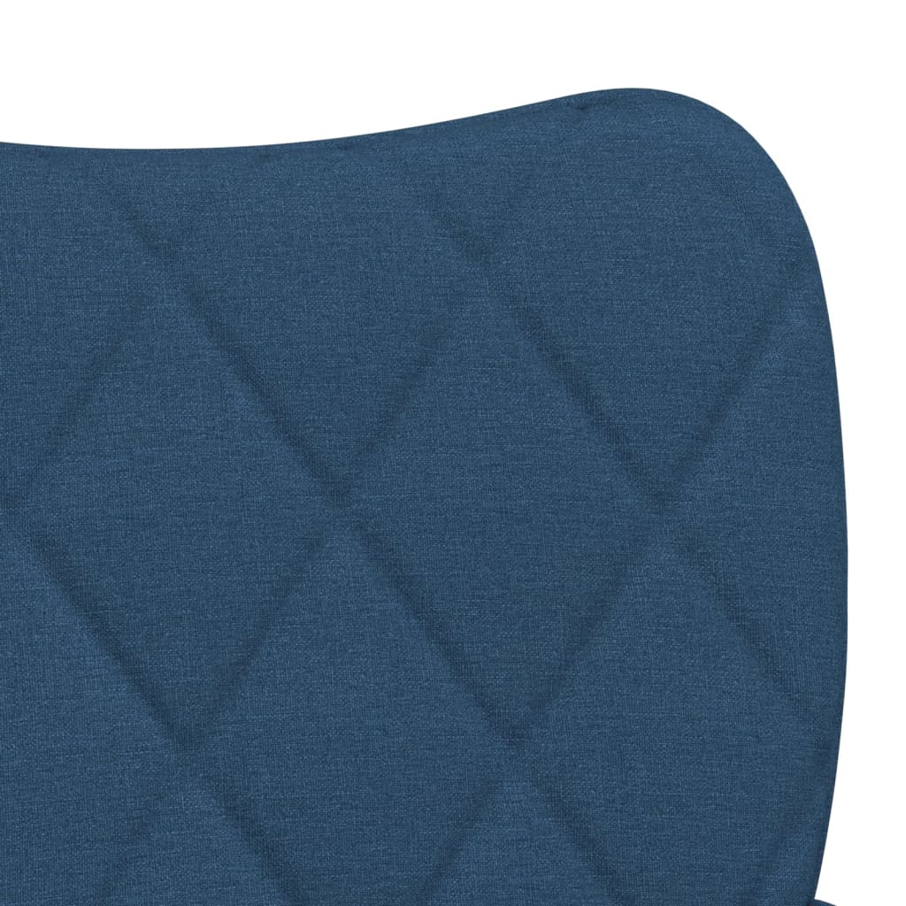 Chaises à manger lot de 2 bleu tissu - XIOS