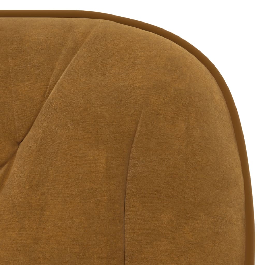 Chaise pivotante de bureau Marron Velours Chaises de bureau vidaXL