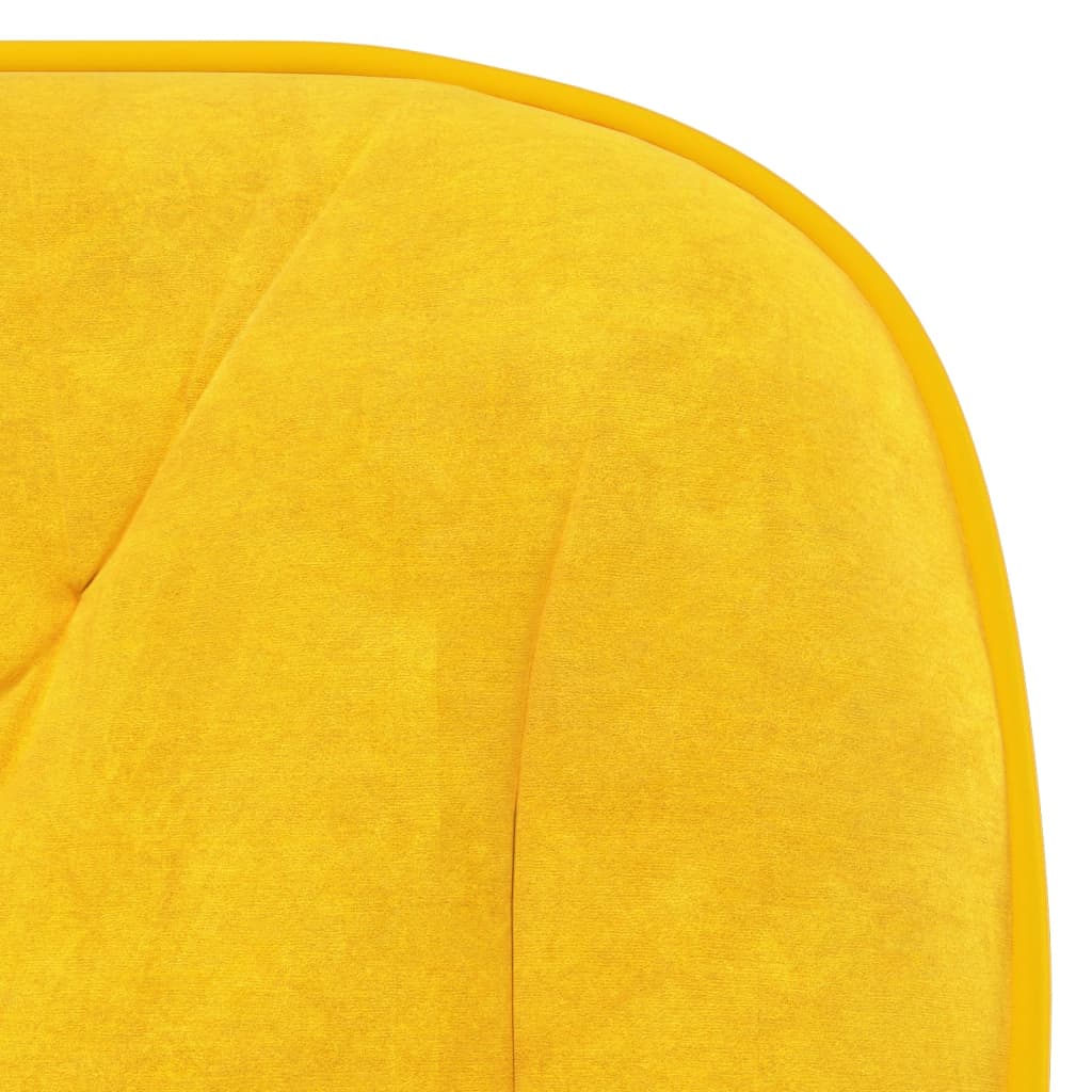 Chaise pivotante de bureau Jaune Velours Chaises de bureau vidaXL