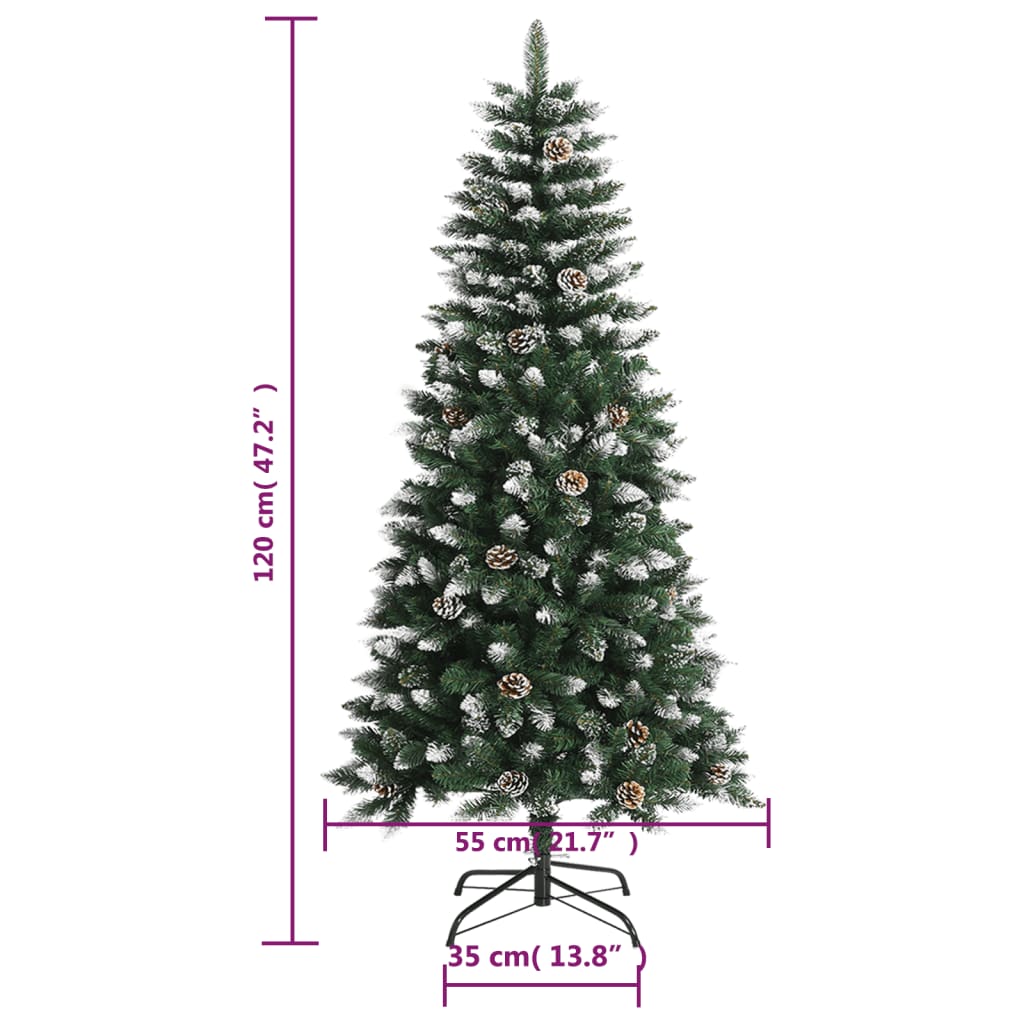 Sapin de Noël artificiel avec support Vert 120 cm PVC - XIOS