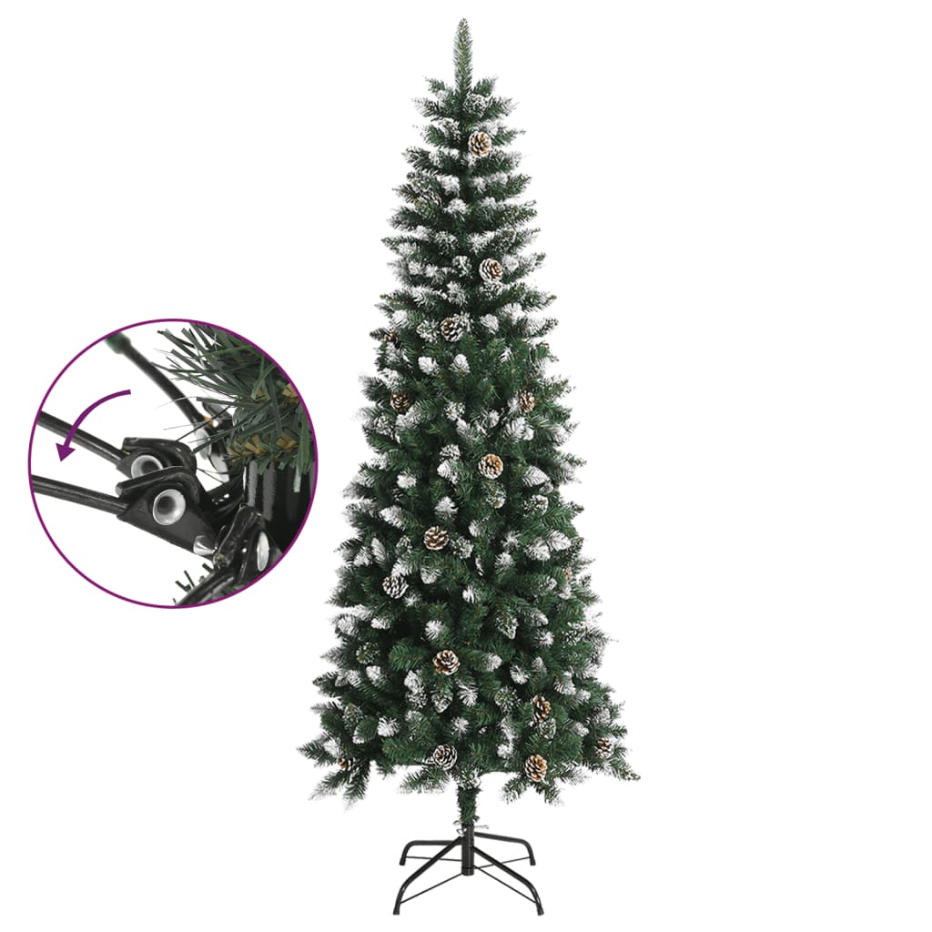 Sapin de Noël artificiel avec support Vert 240 cm PVC - XIOS