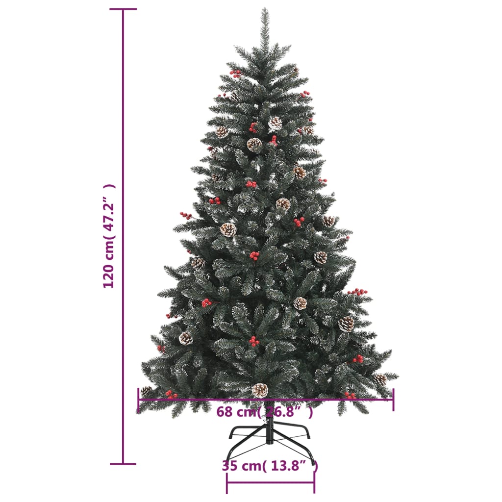 Sapin de Noël artificiel avec support Vert 120 cm PVC - XIOS