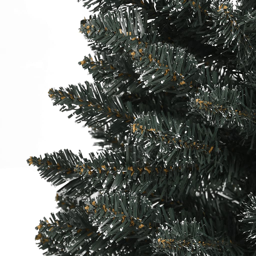 Sapin de Noël artificiel mince avec support Vert 120 cm PVC - XIOS