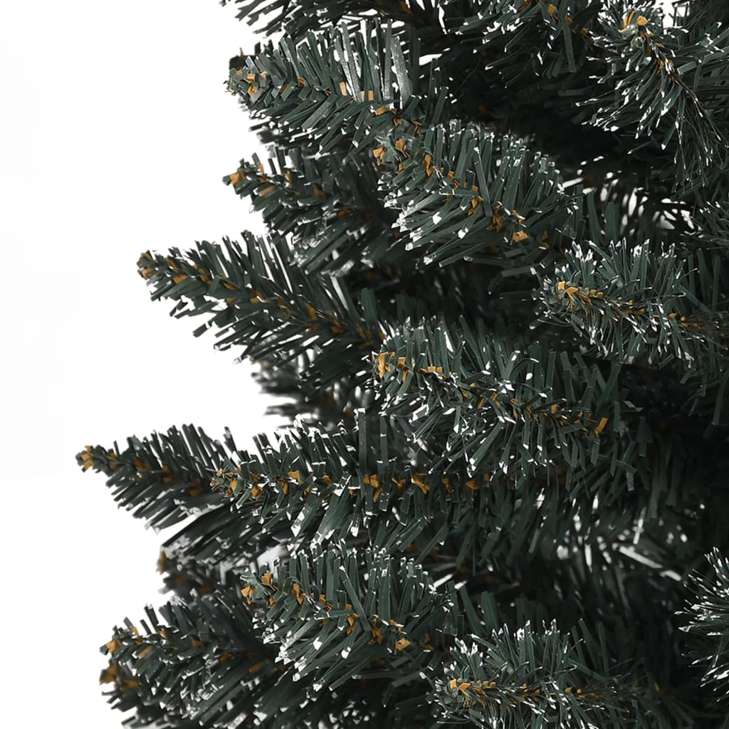 Sapin de Noël artificiel mince avec support Vert 240 cm PVC - XIOS