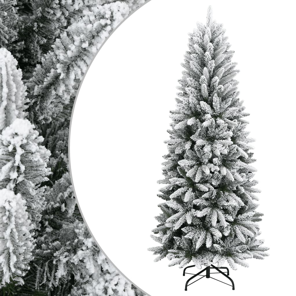Sapin de Noël artificiel avec neige floquée 120 cm PVC et PE - XIOS