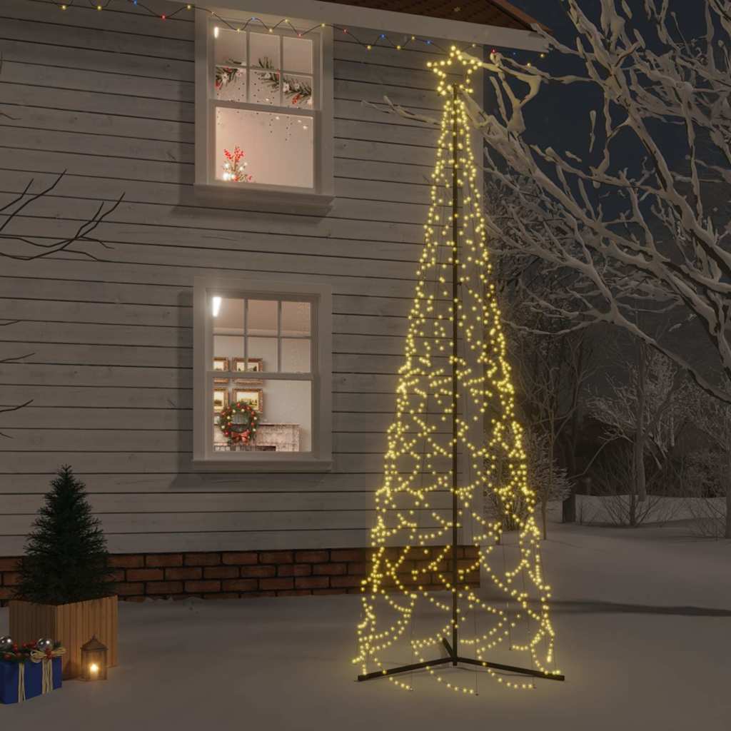 Arbre de Noël cône 500 LED blanc chaud 100x300 cm - XIOS