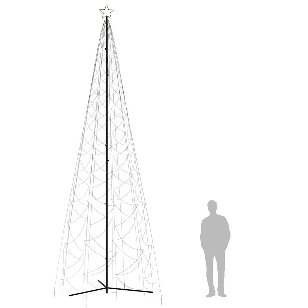 Arbre de Noël cône 1400 LED blanc chaud 160x500 cm - XIOS