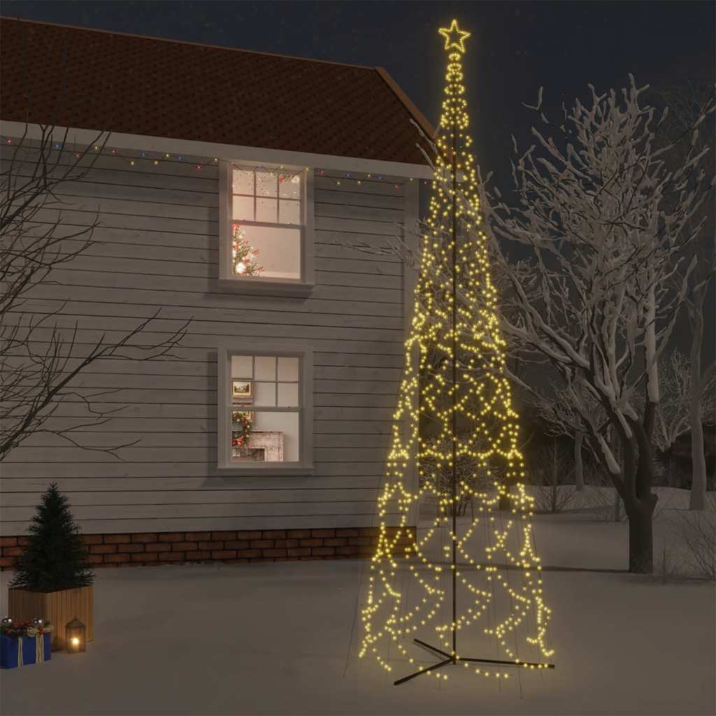 Arbre de Noël cône 3000 LED blanc chaud 230x800 cm - XIOS