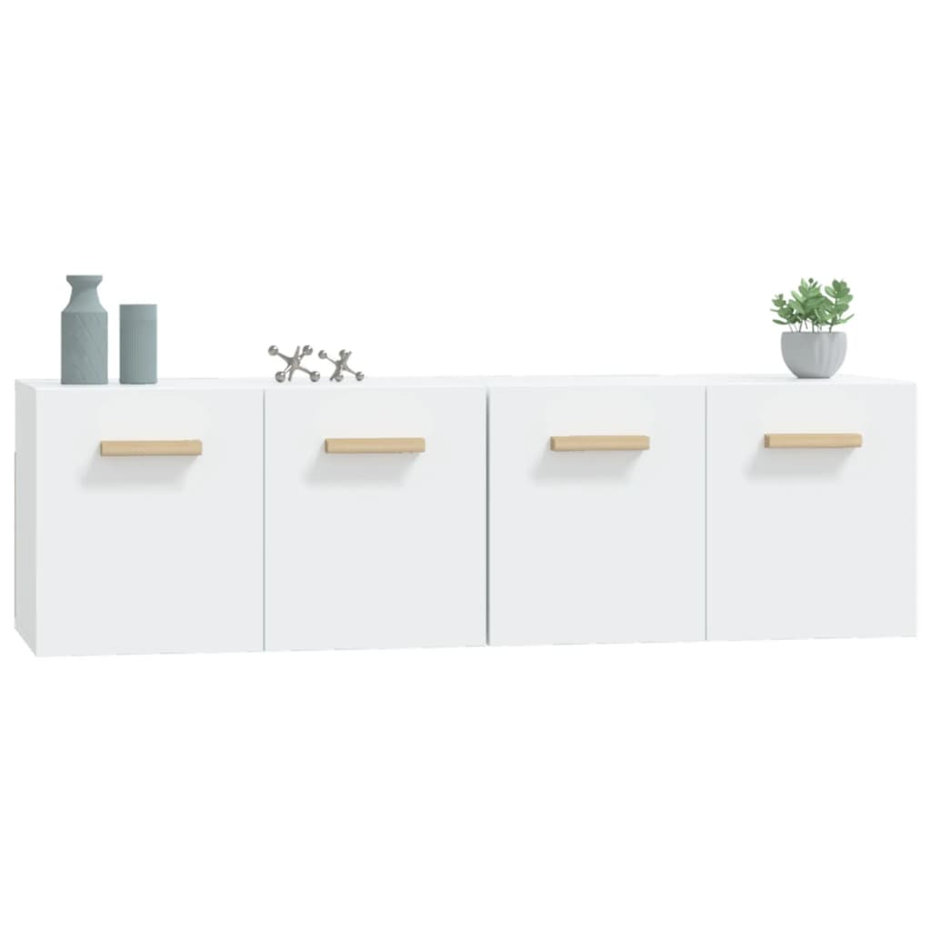 Armoires murales 2 pcs Blanc 60x36,5x35 cm Bois d'ingénierie - XIOS