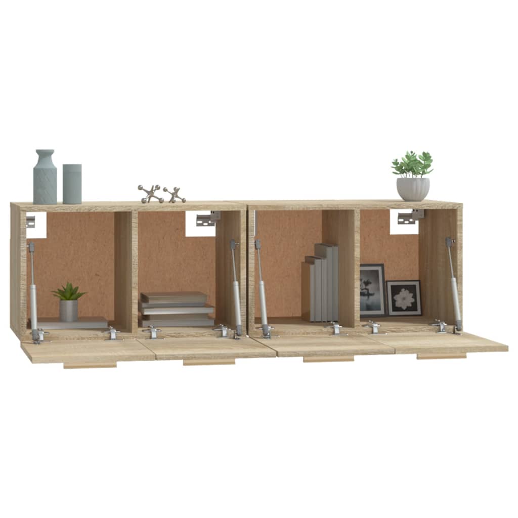 Armoires murales 2 pcs Chêne sonoma 60x36,5x35 cm Bois - XIOS