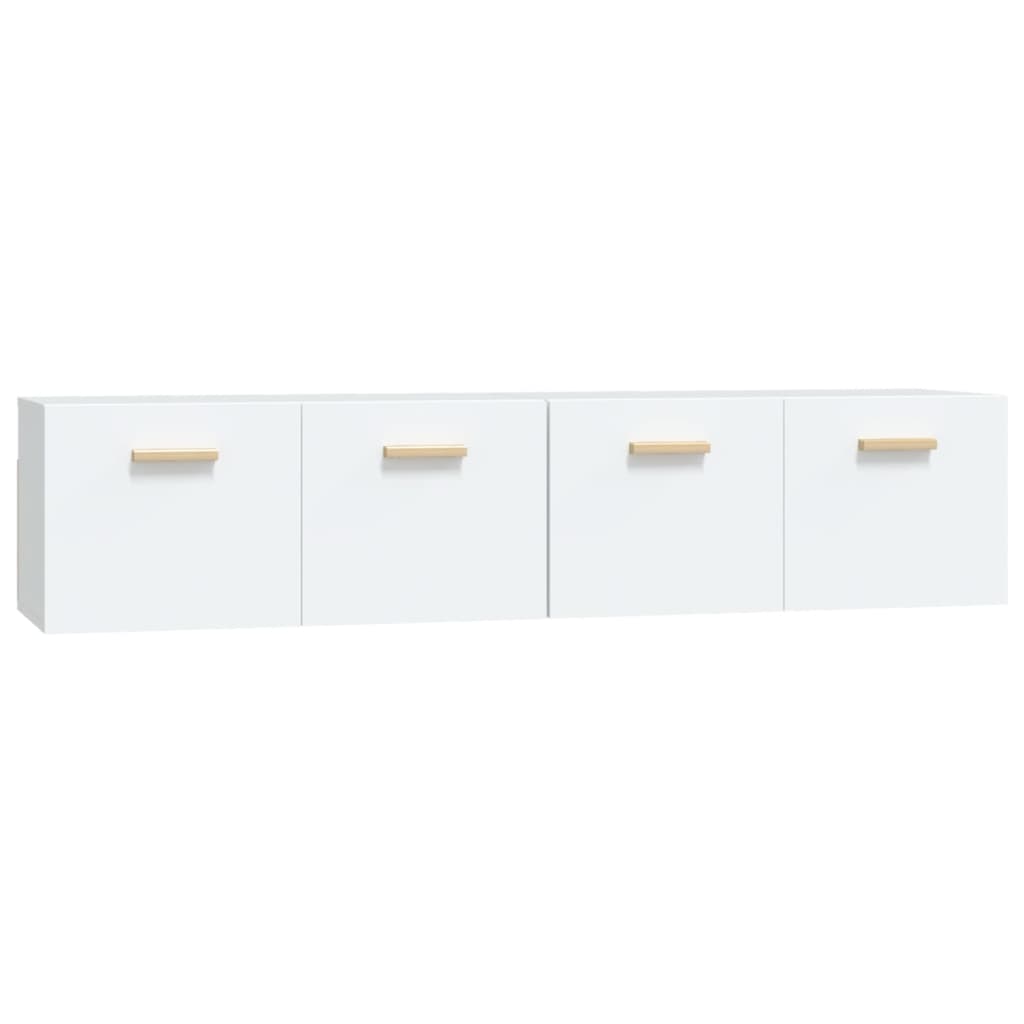 Armoires murales 2 pcs Blanc 80x35x36,5 cm Bois d'ingénierie - XIOS
