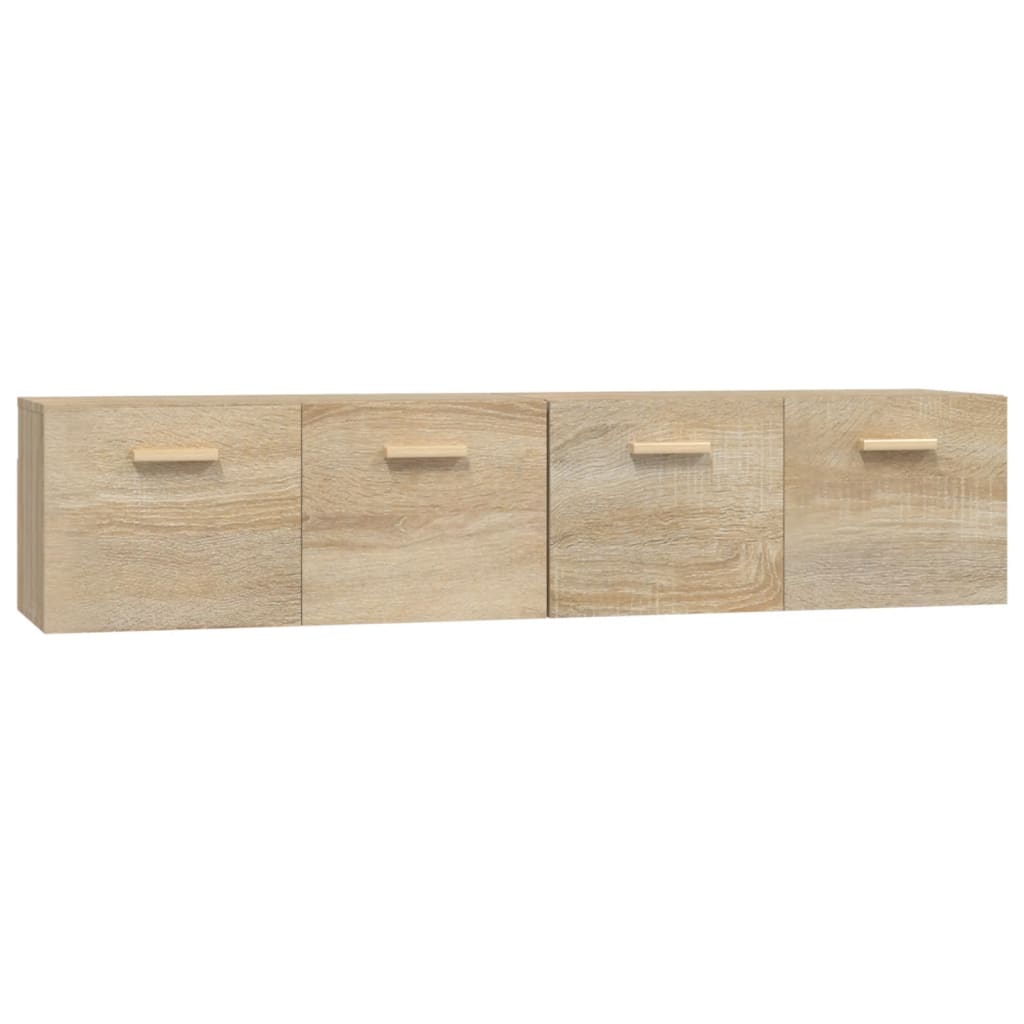 Armoires murales 2 pcs Chêne sonoma 80x35x36,5 cm Bois - XIOS