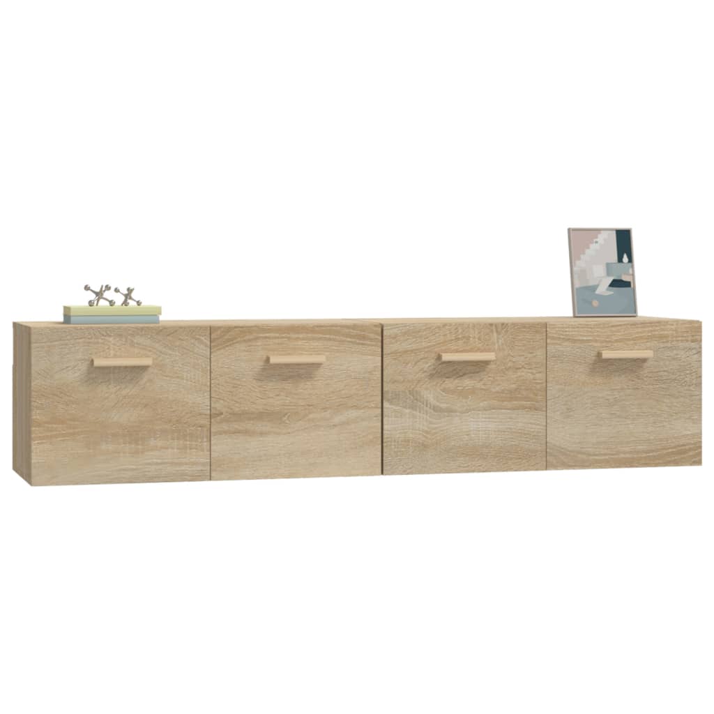 Armoires murales 2 pcs Chêne sonoma 80x35x36,5 cm Bois - XIOS