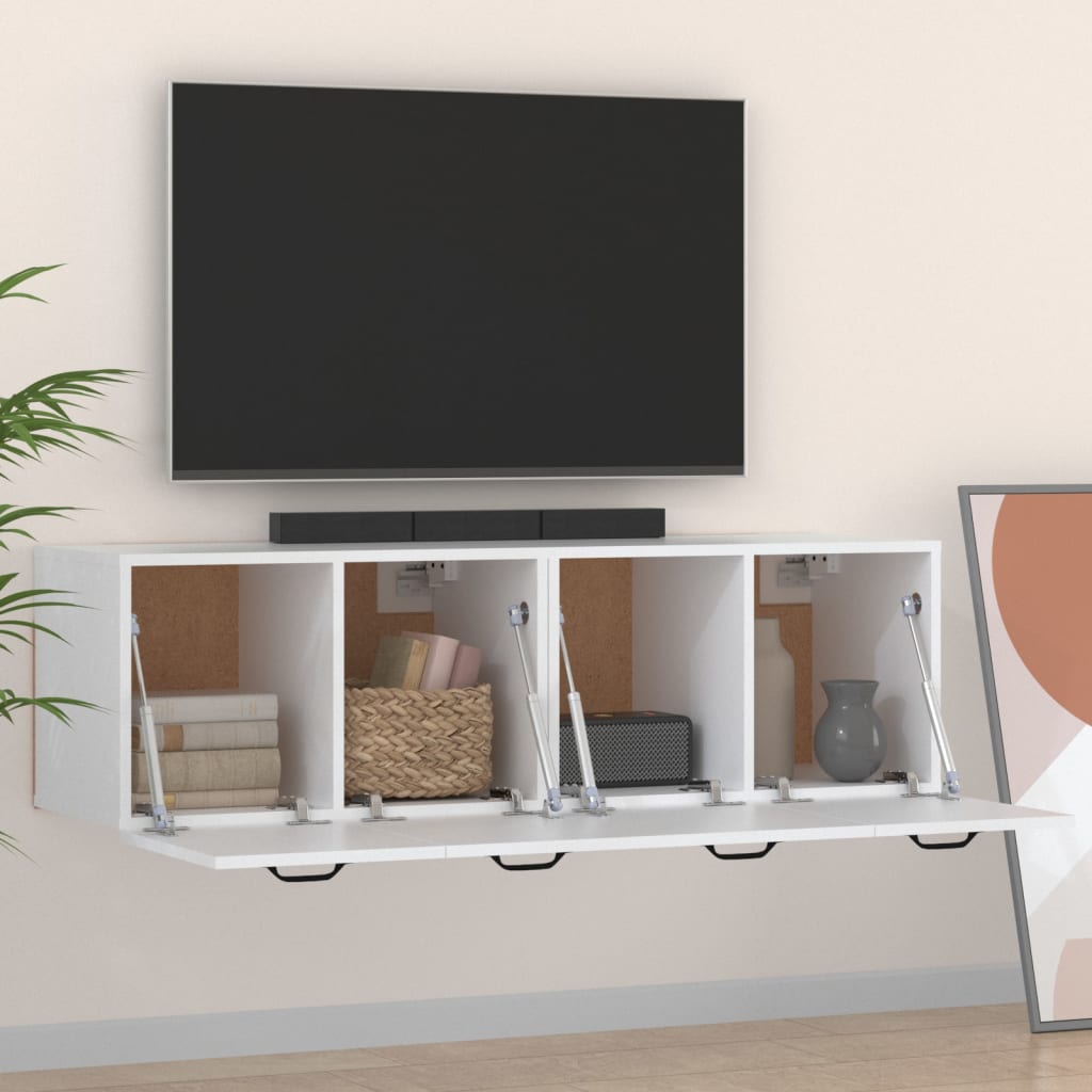 Armoires murales 2 pcs Blanc 80x35x36,5 cm Bois d'ingénierie - XIOS