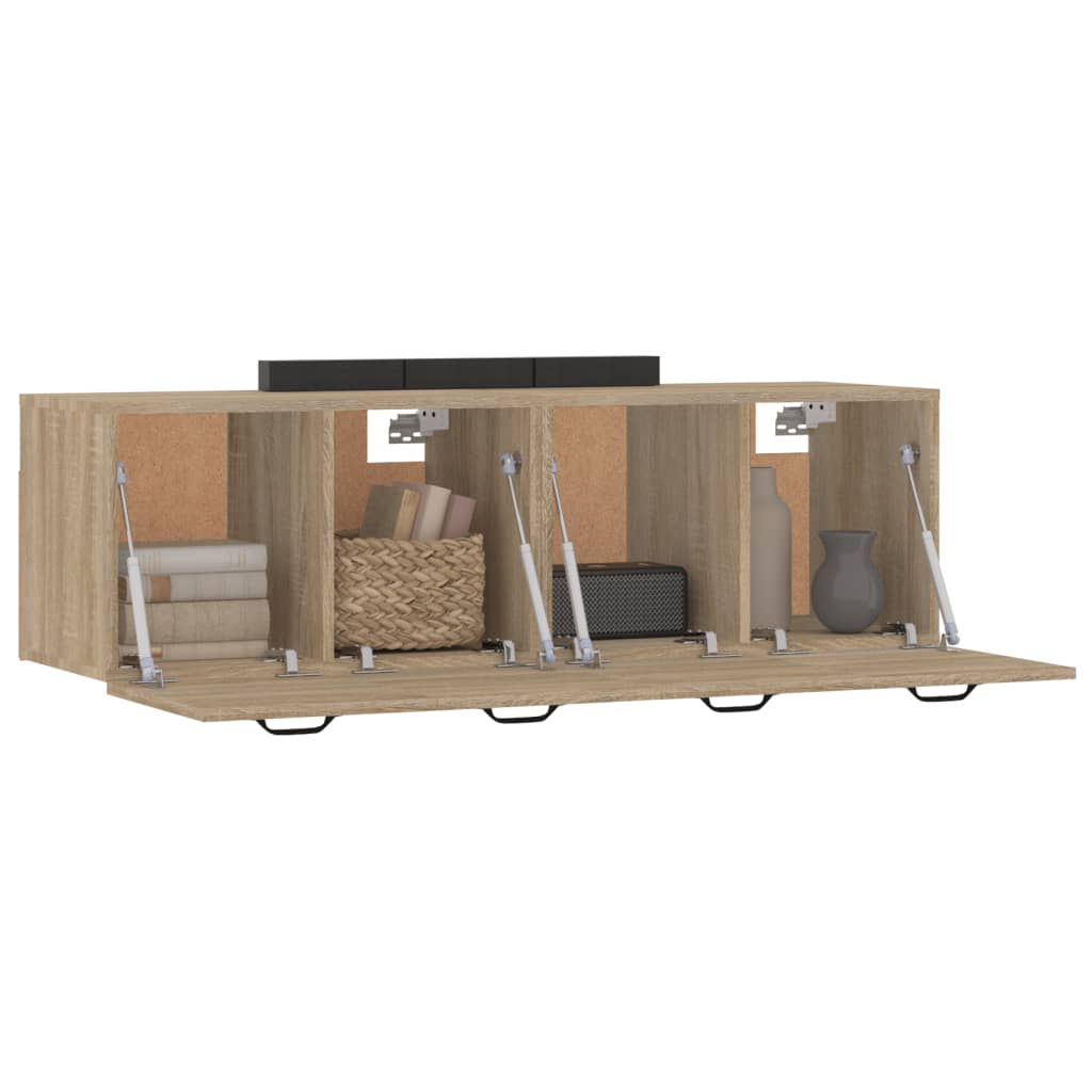 Armoires murales 2 pcs Chêne sonoma 80x35x36,5 cm Bois - XIOS