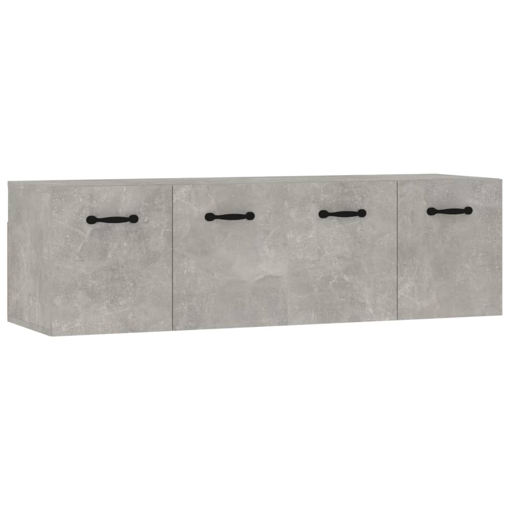 Armoires murales 2pcs Gris béton 80x35x36,5cm Bois d'ingénierie - XIOS