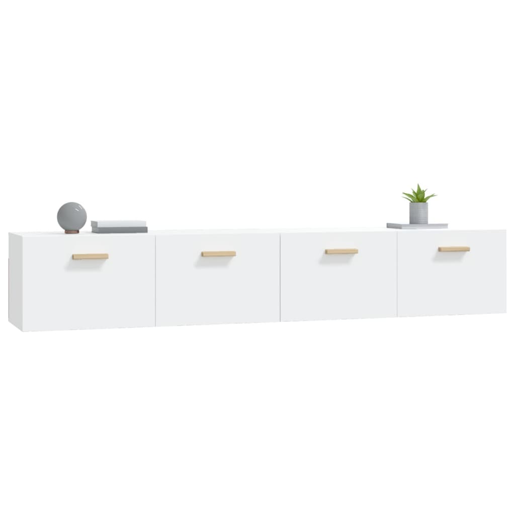 Armoires murales 2 pcs Blanc 100x36,5x35 cm Bois d'ingénierie - XIOS