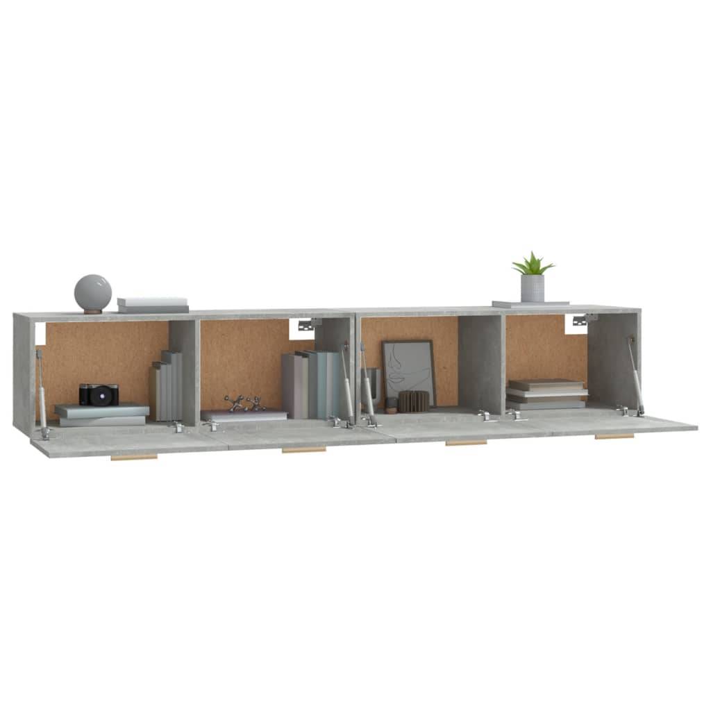 Armoires murales 2 pcs Gris béton 100x36,5x35 cm - XIOS