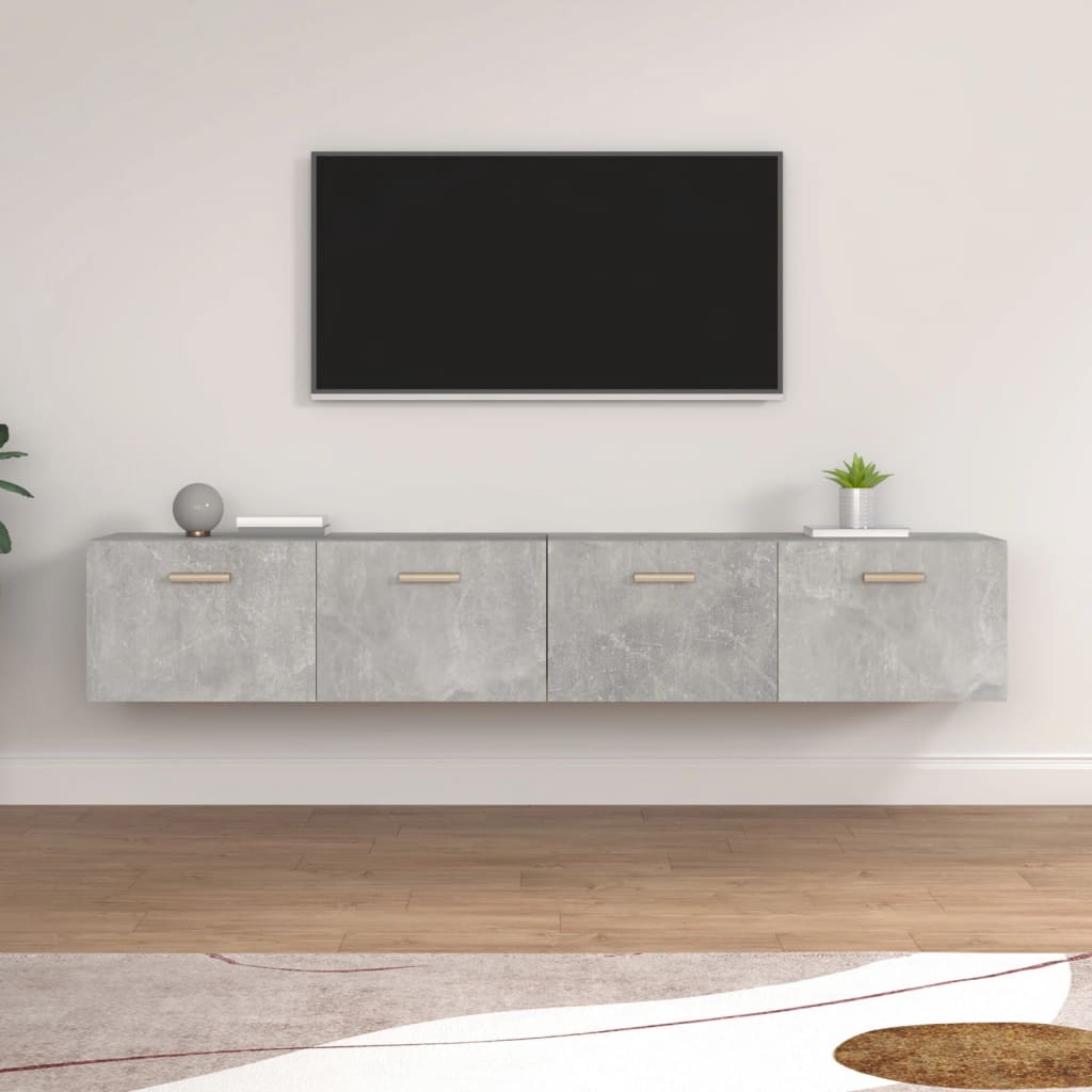 Armoires murales 2 pcs Gris béton 100x36,5x35 cm - XIOS