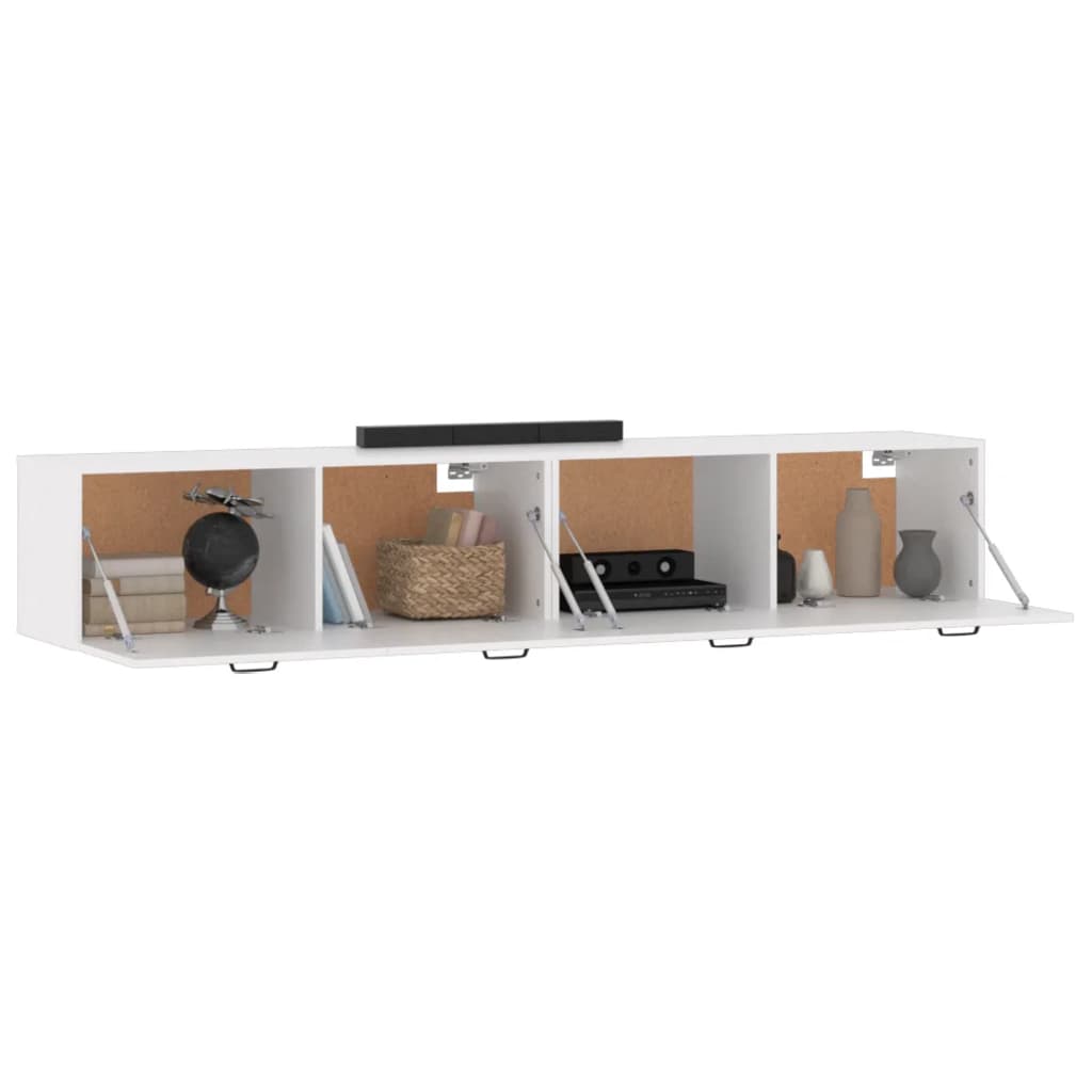 Armoires murales 2 pcs Blanc 100x36,5x35 cm Bois d'ingénierie - XIOS