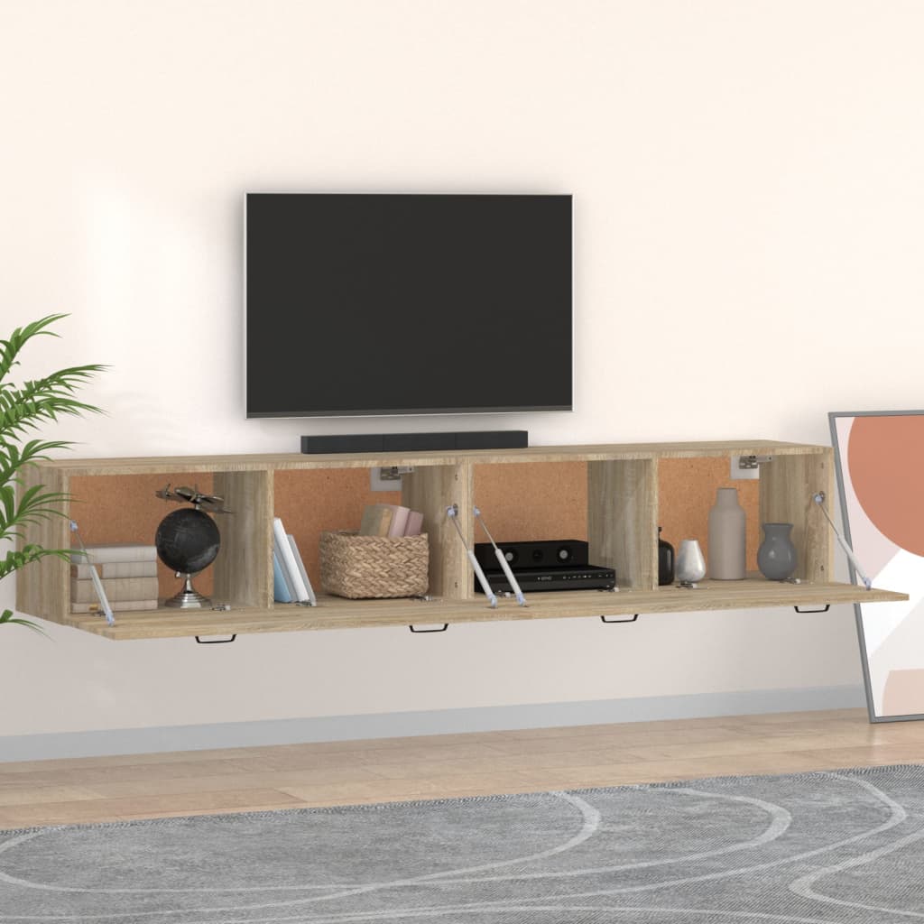 Armoires murales 2 pcs Chêne sonoma 100x36,5x35 cm - XIOS