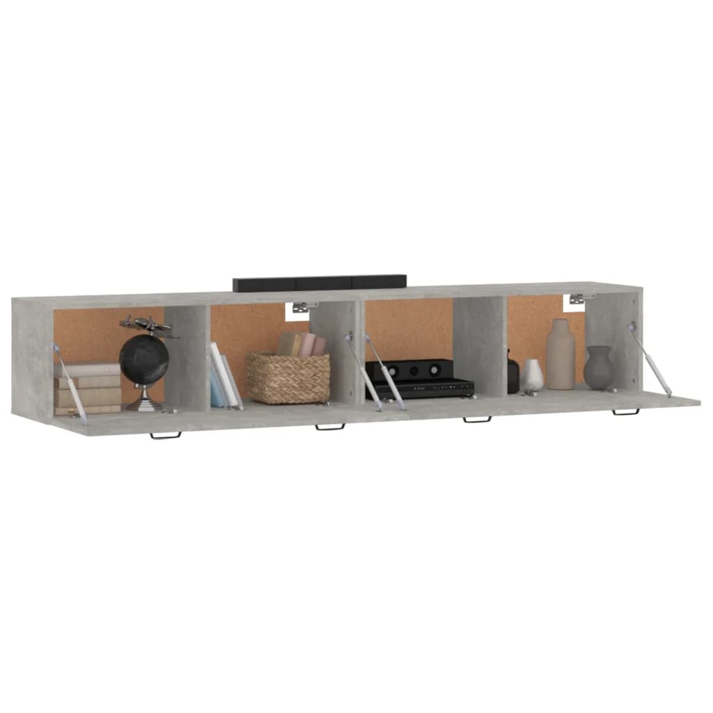 Armoires murales 2 pcs Gris béton 100x36,5x35 cm - XIOS