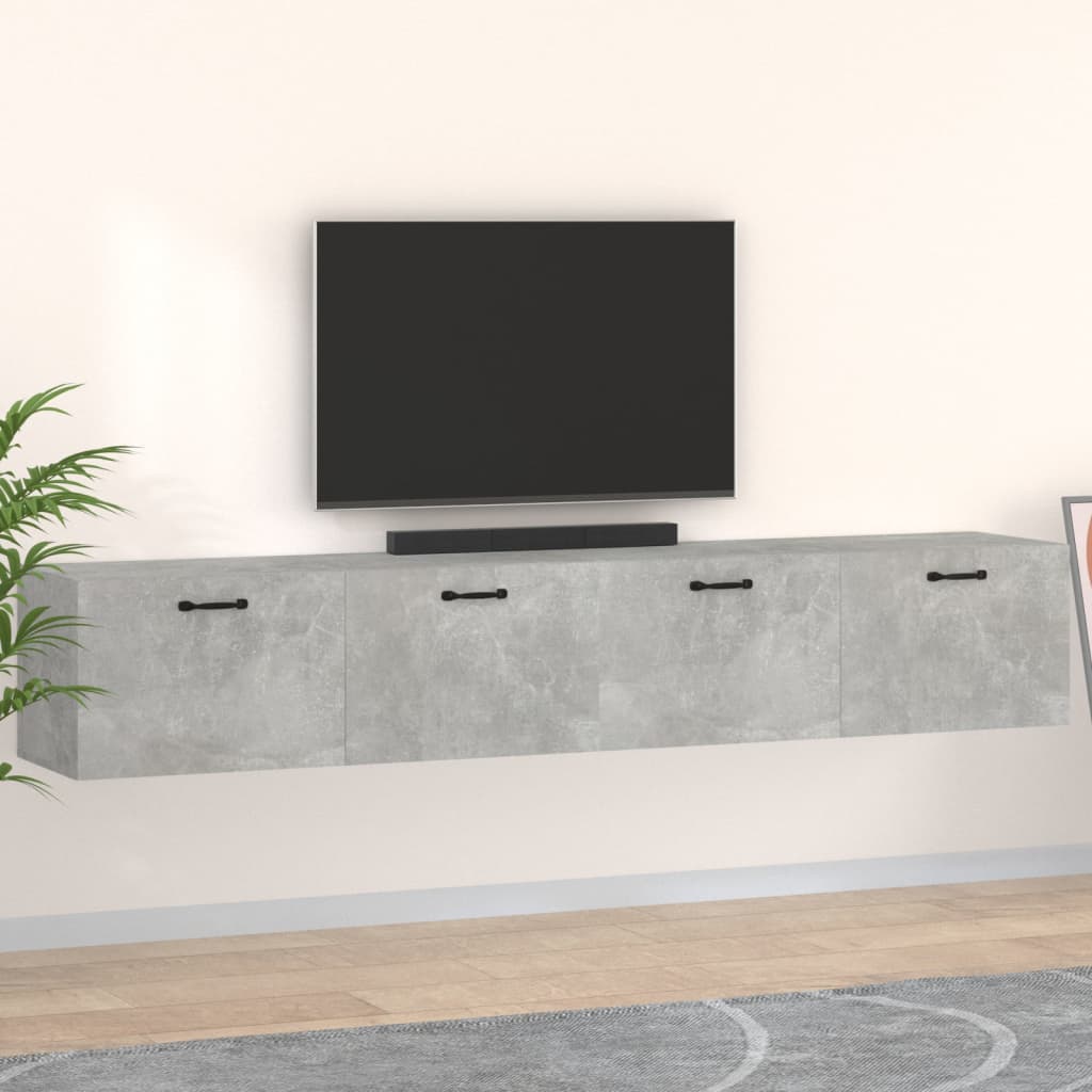 Armoires murales 2 pcs Gris béton 100x36,5x35 cm - XIOS