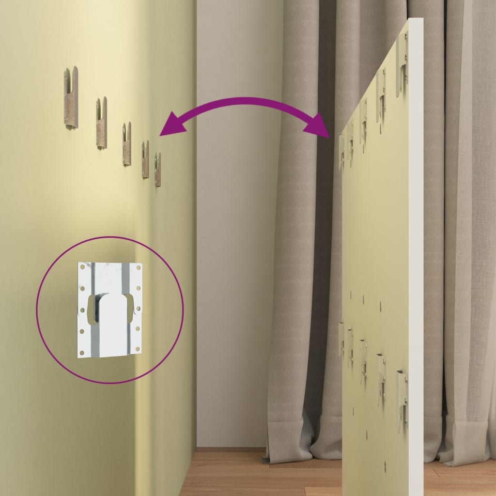 Tête de lit avec armoires Blanc Bois d'ingénierie - XIOS