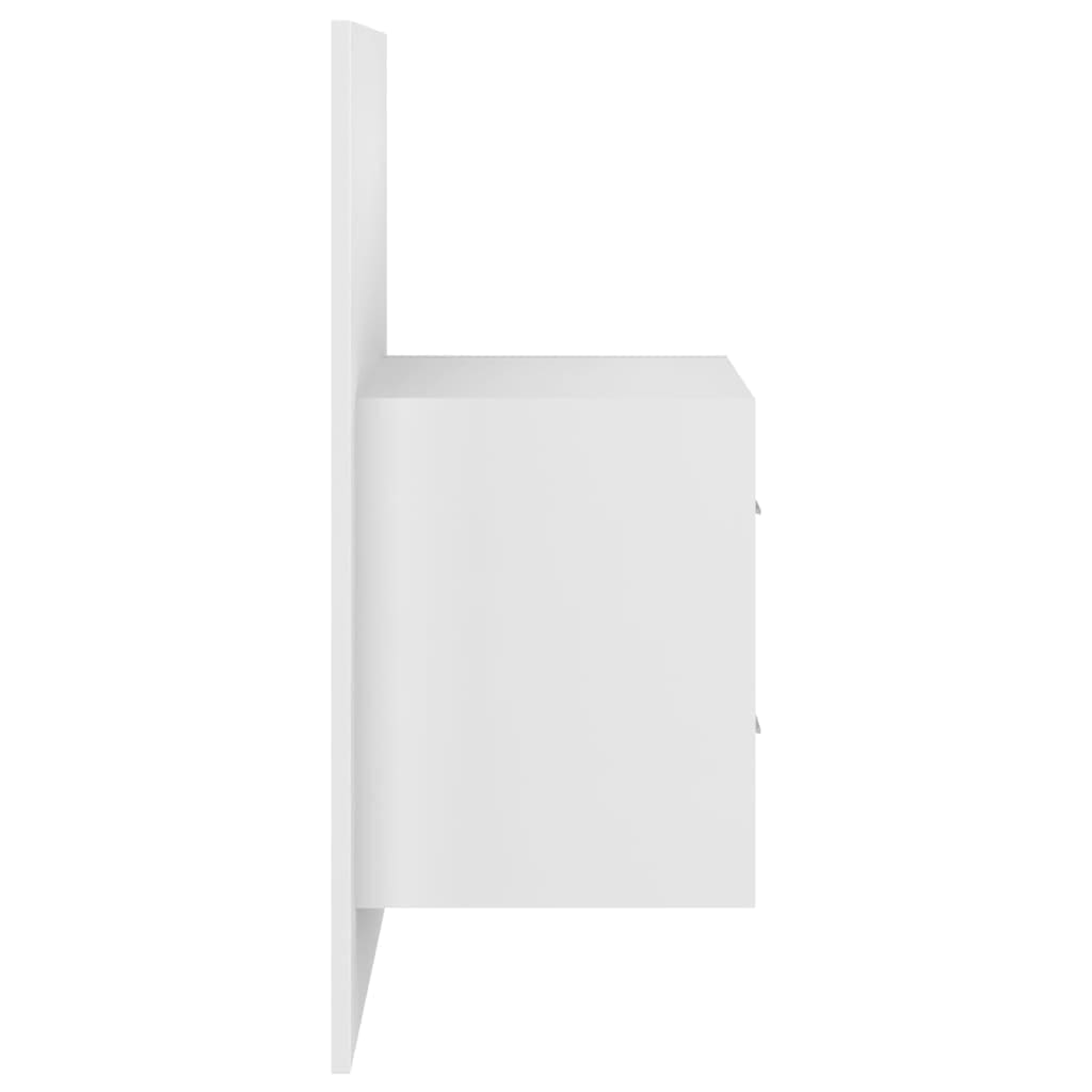 Tête de lit avec armoires Blanc Bois d'ingénierie - XIOS