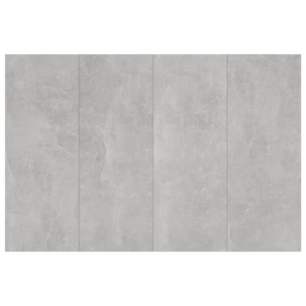 Tête de lit avec armoires Gris béton Bois d'ingénierie - XIOS