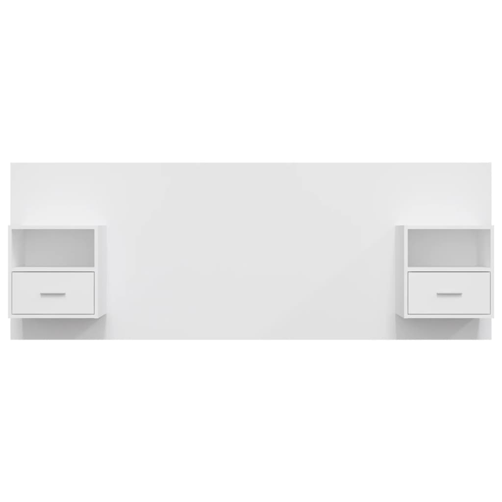 Tête de lit avec armoires Blanc Bois d’ingénierie - XIOS