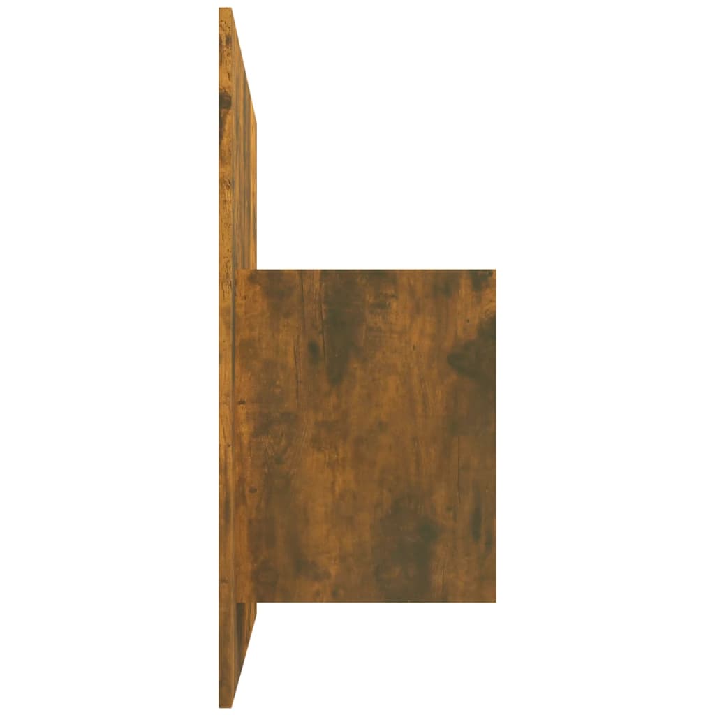 Tête de lit avec armoires Chêne fumé Bois d'ingénierie - XIOS