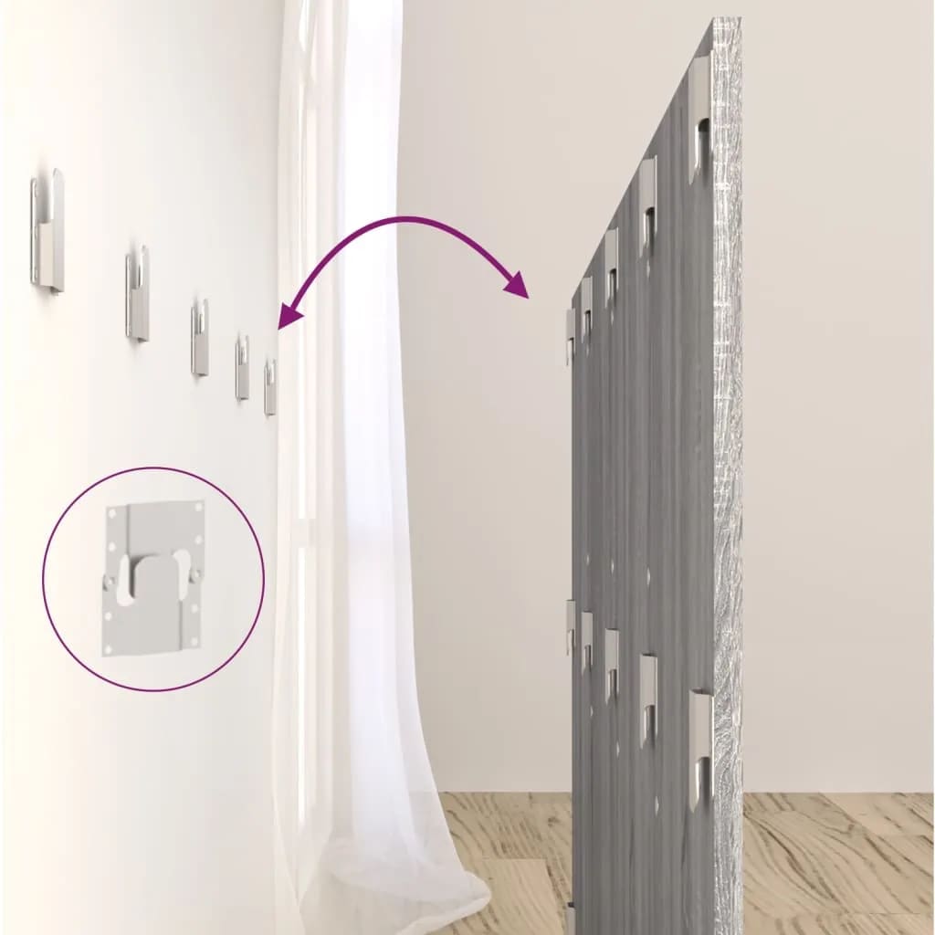 Tête de lit avec armoires sonoma gris Bois d'ingénierie - XIOS