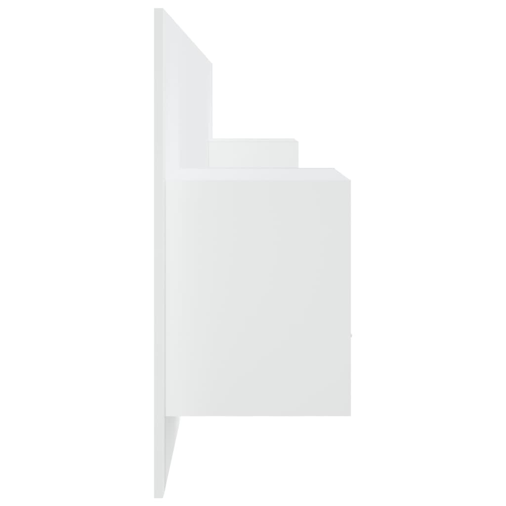 Tête de lit avec armoires Blanc Bois d'ingénierie - XIOS