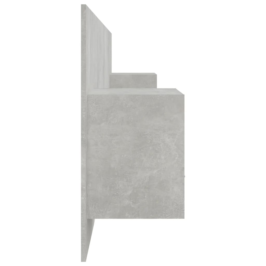 Tête de lit avec armoires Gris béton Bois d'ingénierie - XIOS