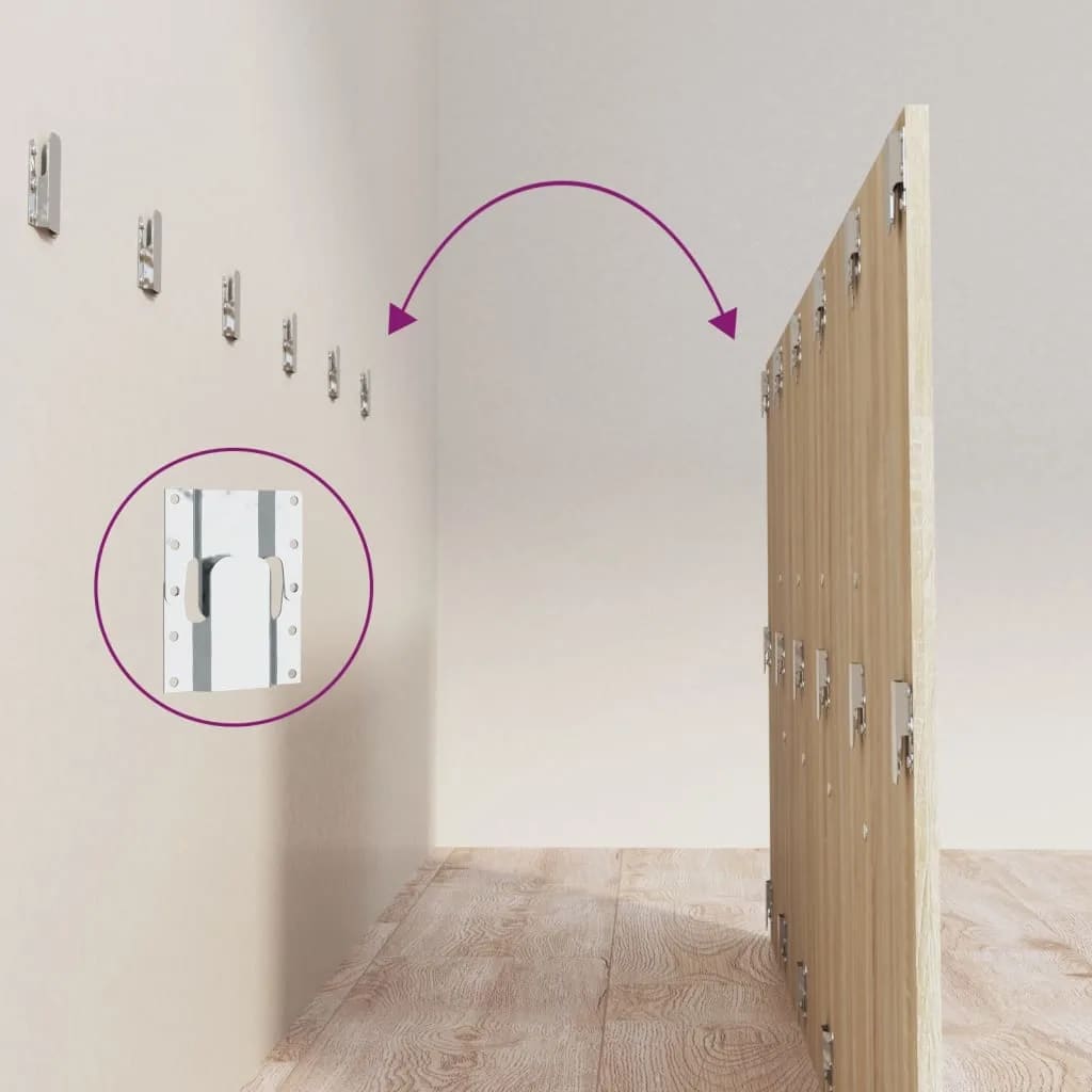 Tête de lit avec armoires Chêne sonoma Bois d'ingénierie - XIOS